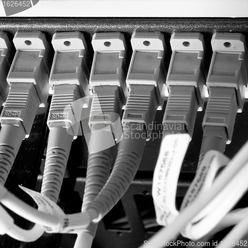 Image of optic fiber hub