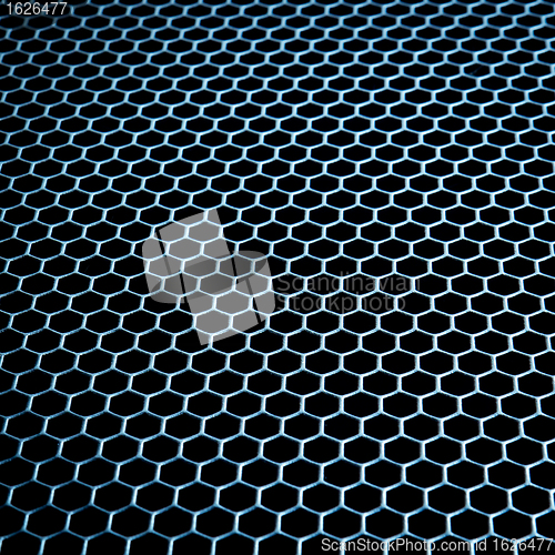 Image of abstract metallic grid