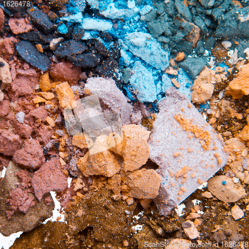 Image of crushed eyeshadows