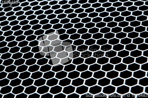 Image of abstract metallic grid