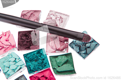 Image of multicolored crushed eyeshadows