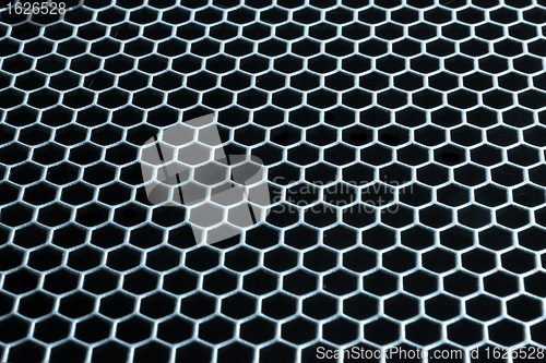 Image of abstract metallic grid