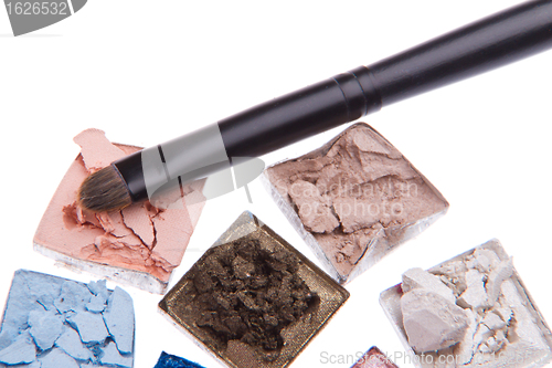 Image of multicolored crushed eyeshadows