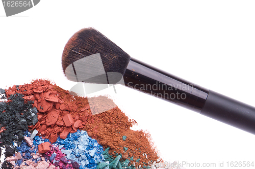 Image of set of multicolor crushed eyeshadows