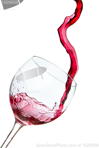 Image of pouring red wine 