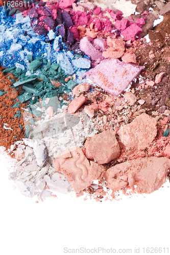 Image of set of multicolor crushed eyeshadows