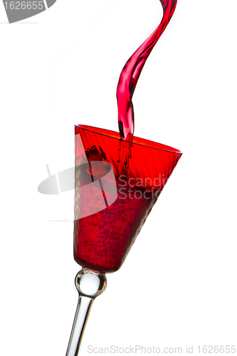 Image of pouring red wine 