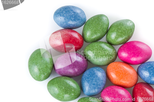 Image of easter eggs isolated