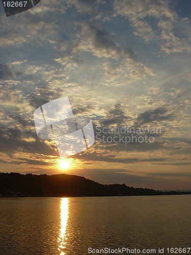 Image of sunset over danube