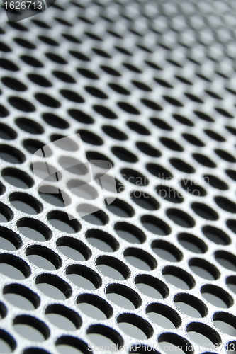 Image of abstract metallic grid