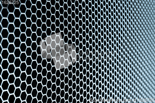 Image of abstract metallic grid