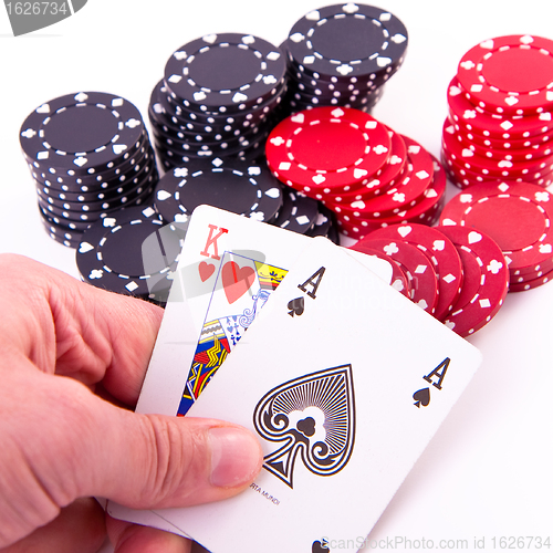 Image of king of hearts and black jack