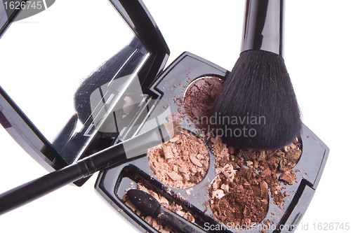 Image of crushed compact eyeshadows