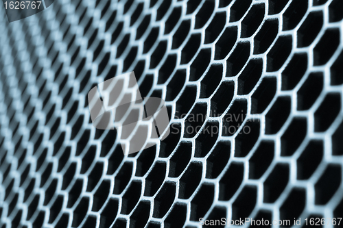 Image of abstract metallic grid