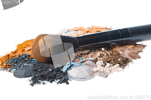 Image of set of multicolor crushed eyeshadows