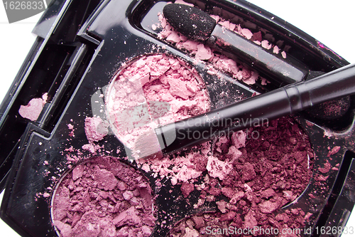 Image of crushed compact eyeshadows