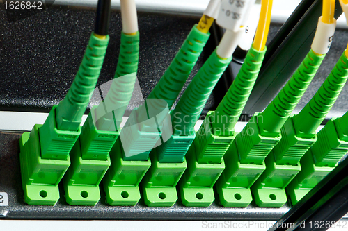 Image of optic fiber hub