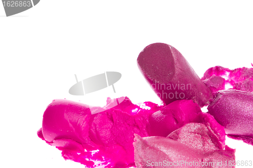 Image of crushed lipsticks