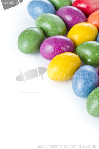 Image of easter eggs isolated