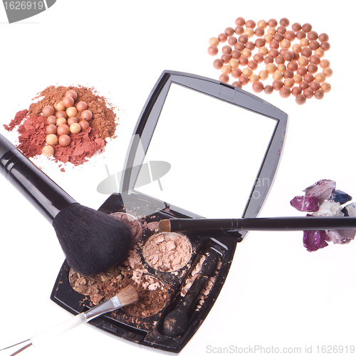 Image of crushed compact eyeshadows