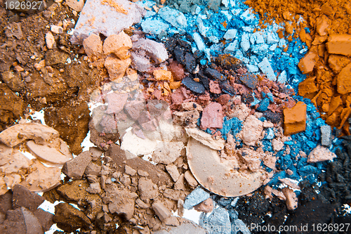 Image of crushed eyeshadows