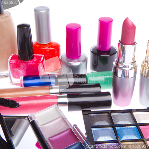 Image of set of cosmetic products