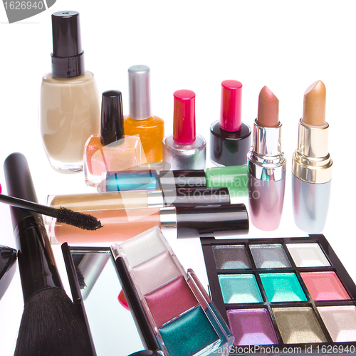 Image of set of cosmetic products