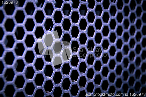 Image of abstract metallic grid