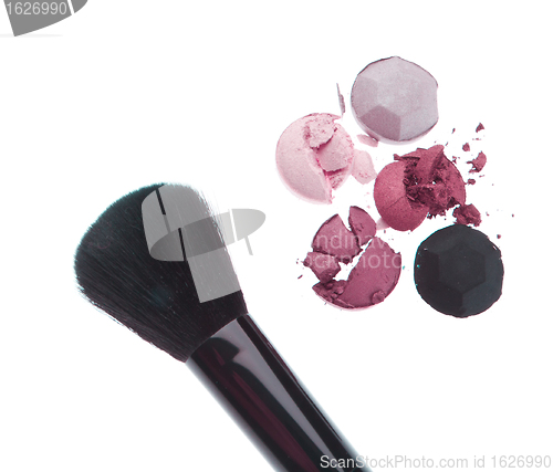 Image of multicolored crushed eyeshadows