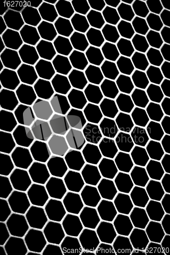 Image of abstract metallic grid