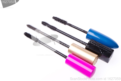 Image of mascara set isolated