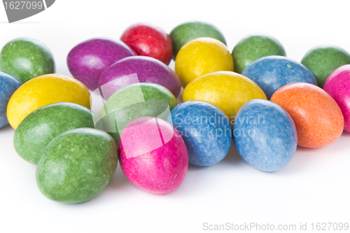 Image of easter eggs isolated