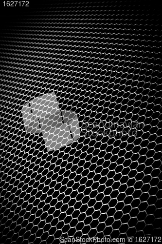 Image of abstract metallic grid