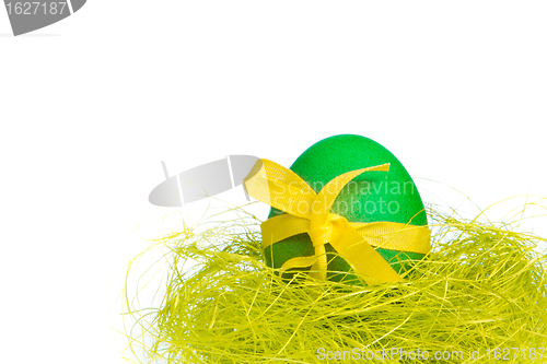 Image of easter egg in nest