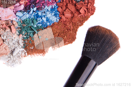 Image of set of multicolor crushed eyeshadows