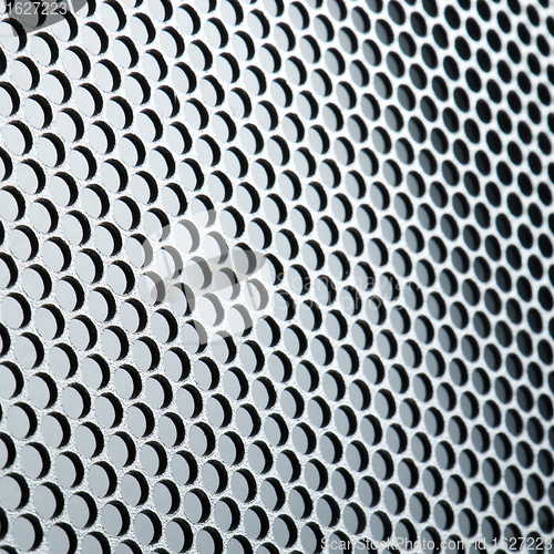 Image of abstract metallic grid