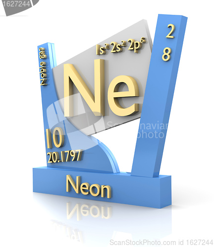 Image of Neon form Periodic Table of Elements - V2