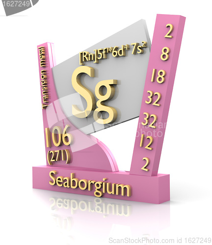 Image of Seaborgium form Periodic Table of Elements - V2