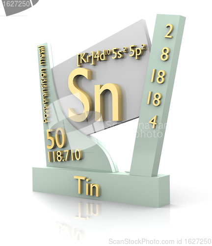 Image of Tin form Periodic Table of Elements - V2