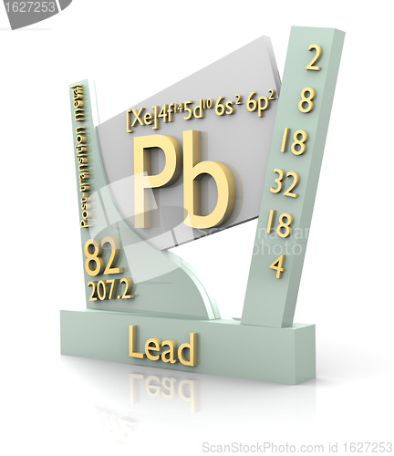 Image of Lead form Periodic Table of Elements - V2