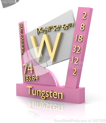 Image of Tungsten form Periodic Table of Elements - V2