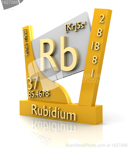 Image of Rubidium form Periodic Table of Elements - V2