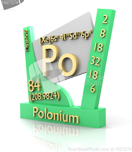 Image of Polonium form Periodic Table of Elements - V2