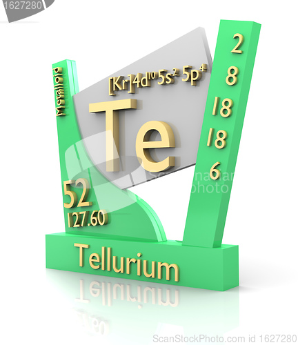 Image of Tellurium form Periodic Table of Elements - V2