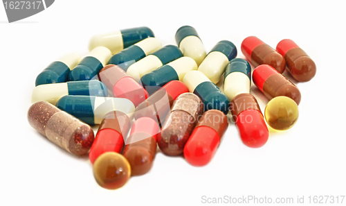 Image of Capsule Pills Medicine in heap