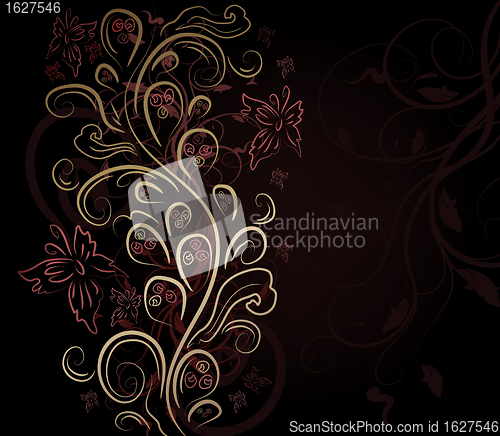 Image of Design floral vector background