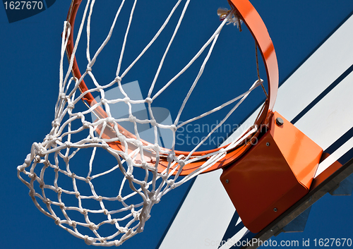 Image of basketball net with backboard