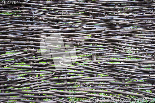 Image of Fragment of wicker fence