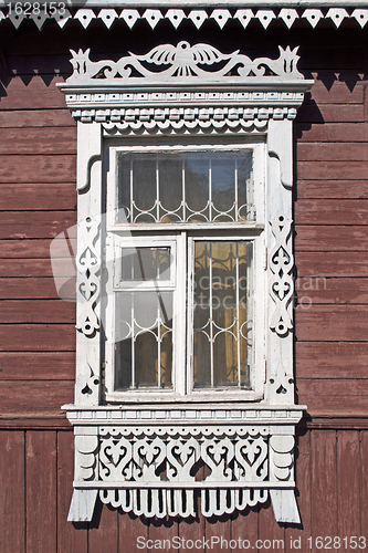 Image of Window in old wooden house