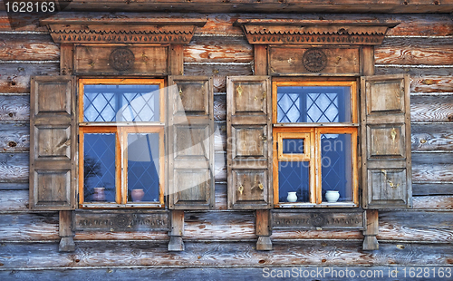 Image of Two windows in old country house